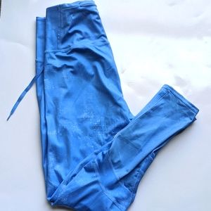 Adidas Small Ice Blue Leggings w/ back zip pocket